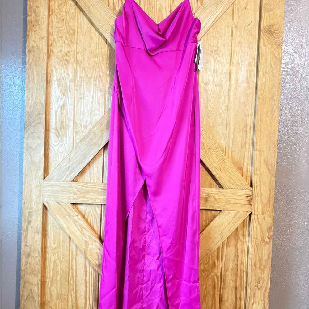Elegant Pink Midi Dress